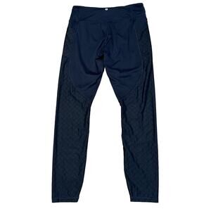 Victoria’s Secret Large Black tights yoga pants diamond mesh leggings pockets